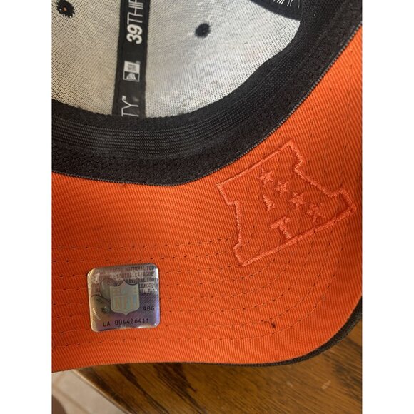 New Era Bengals 39Thirty Stretch Fit Cap Embroidered Logo NFL Black & Orange Adu - Picture 6 of 10